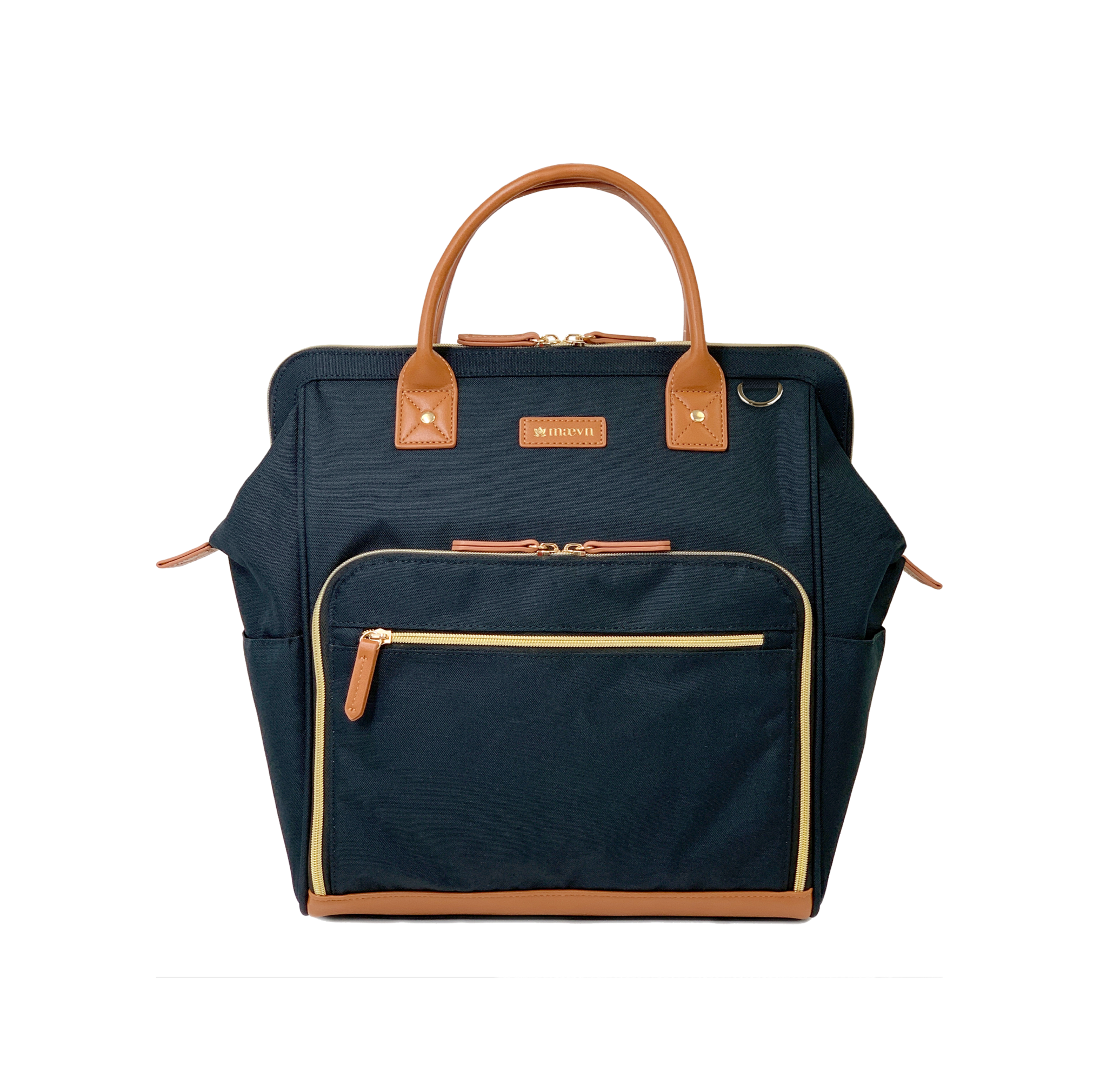 Maevn Ready To Go Clinical Backpack Navy and Tan Tote Casual Everyday Bag The Maevn ReadyGo backpack is here in three beautiful new  main image 3