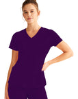 Healing Hands Works 2500 Women Monica Top Eggplant/NIS