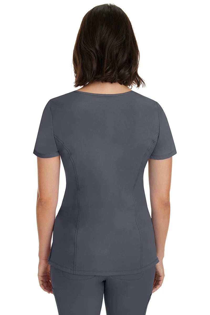 Healing Hands Works 2525 Madison Women Mock Top Pewter – Scrubs to