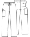 Cherokee Originals 4100 Unisex Drawstring Cargo Pant (UP)