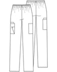 Cherokee Originals 4200 Unisex Pull On Cargo Pant (UP)
