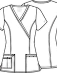 Cherokee Core Stretch 4728 Women Mock Top (UP)