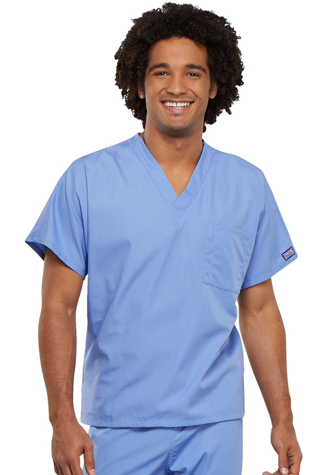 Cherokee Workwear 4743 Men V-Neck Top Wine S Cherokee Workwear 4743 Men V-Neck Top Wine S