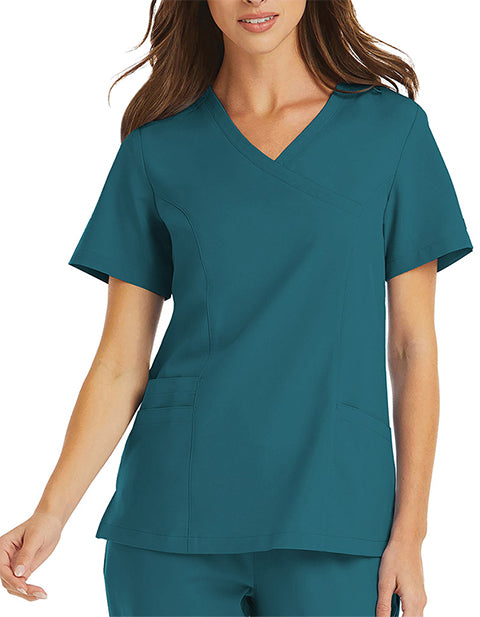 Maevn Momentum 5002 Women Mock Wrap Top – Scrubs to The Rescue