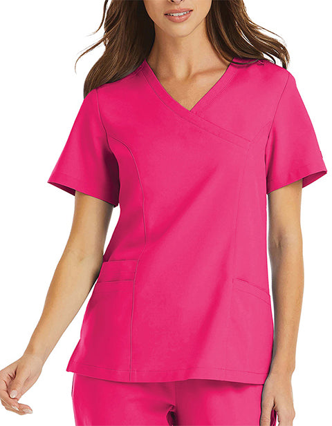 Maevn Momentum 5002 Women Mock Wrap Top – Scrubs to The Rescue