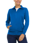 MediChic 9108 Flo Women Zip Front Warm Up Jacket