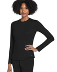 Cherokee Basics CK773 Women Long Sleeve Knit Tee