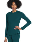 Cherokee Basics CK773 Women Long Sleeve Knit Tee