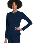 Cherokee Basics CK773 Women Long Sleeve Knit Tee