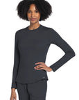 Cherokee Basics CK773 Women Long Sleeve Knit Tee