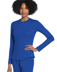 Cherokee Basics CK773 Women Long Sleeve Knit Tee
