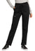 Cherokee WW105 Revolution Women Mid Rise Tapered Leg Drawstring Pant Black