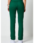 Cherokee Revolution WW105 Women Mid Rise Tapered Leg Drawstring Pant Hunter Green/NIS