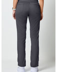 Cherokee Revolution WW105 Women Mid Rise Tapered Leg Drawstring Pant Pewter