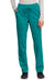 Cherokee WW105 Revolution Women Mid Rise Tapered Leg Drawstring Pant Teal Blue