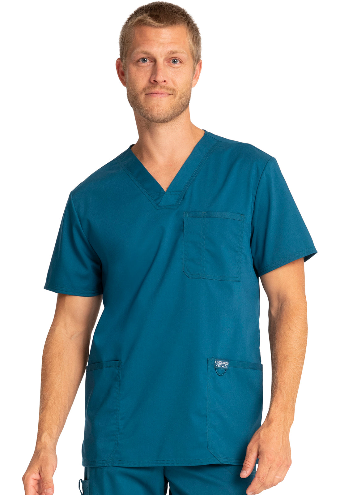 Cherokee Revolution WW670 Men V-Neck 3-Pocket Top/NIS – Scrubs to