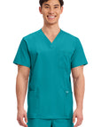 Cherokee Revolution WW670 Men V-Neck 3-Pocket Top/NIS