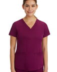 Healing Hands Works 2500 Women Monica Top Wine/NIS