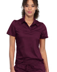 Cherokee Revolution WW698 Women Snap Front Polo Top