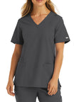 Maevn 5001 Momentum Women Double V-neck Top