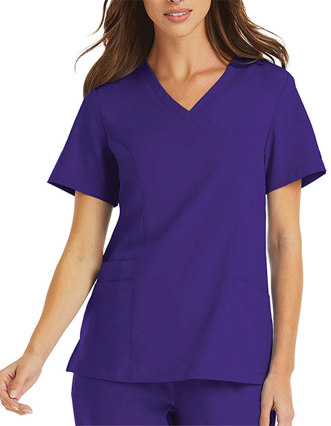 Maevn Momentum 5002 Women Mock Wrap Top – Scrubs to The Rescue