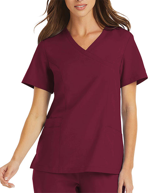 Maevn Momentum 5002 Women Mock Wrap Top – Scrubs to The Rescue
