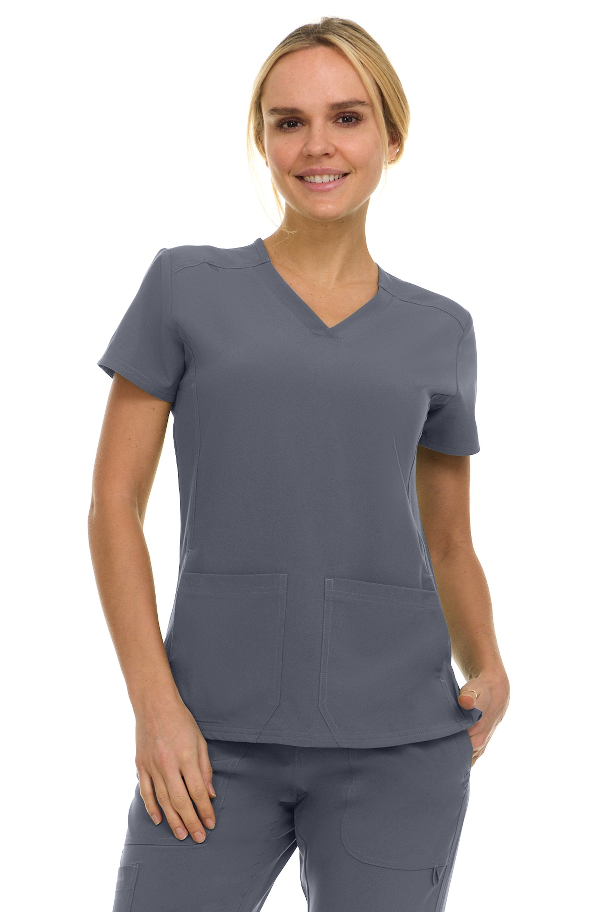 MediChic Saint 8002T Women V-Neck Top – Scrubs to The Rescue