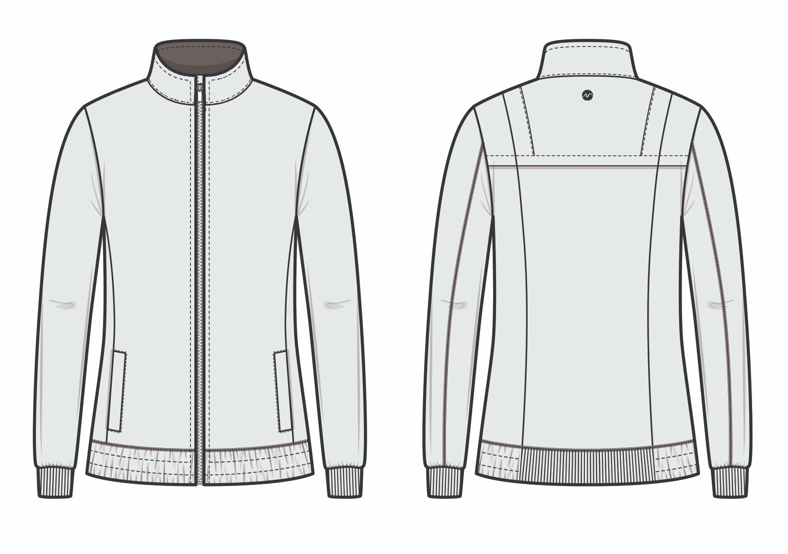 MediChic 9108 Flo Women Zip Front Warm Up Jacket