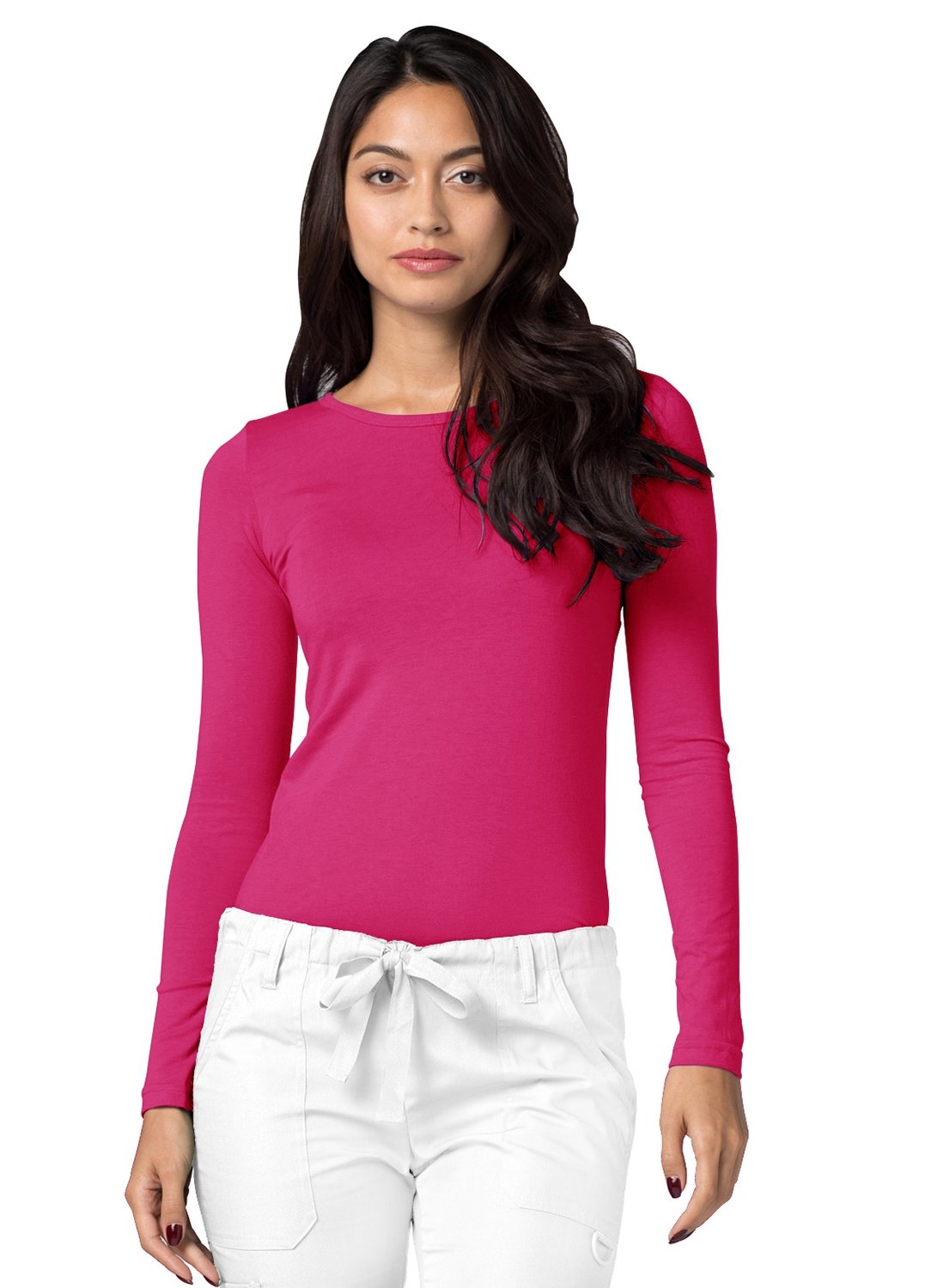 ADAR 2900 Universal Long Sleeve Comfort Tee Fuchsia