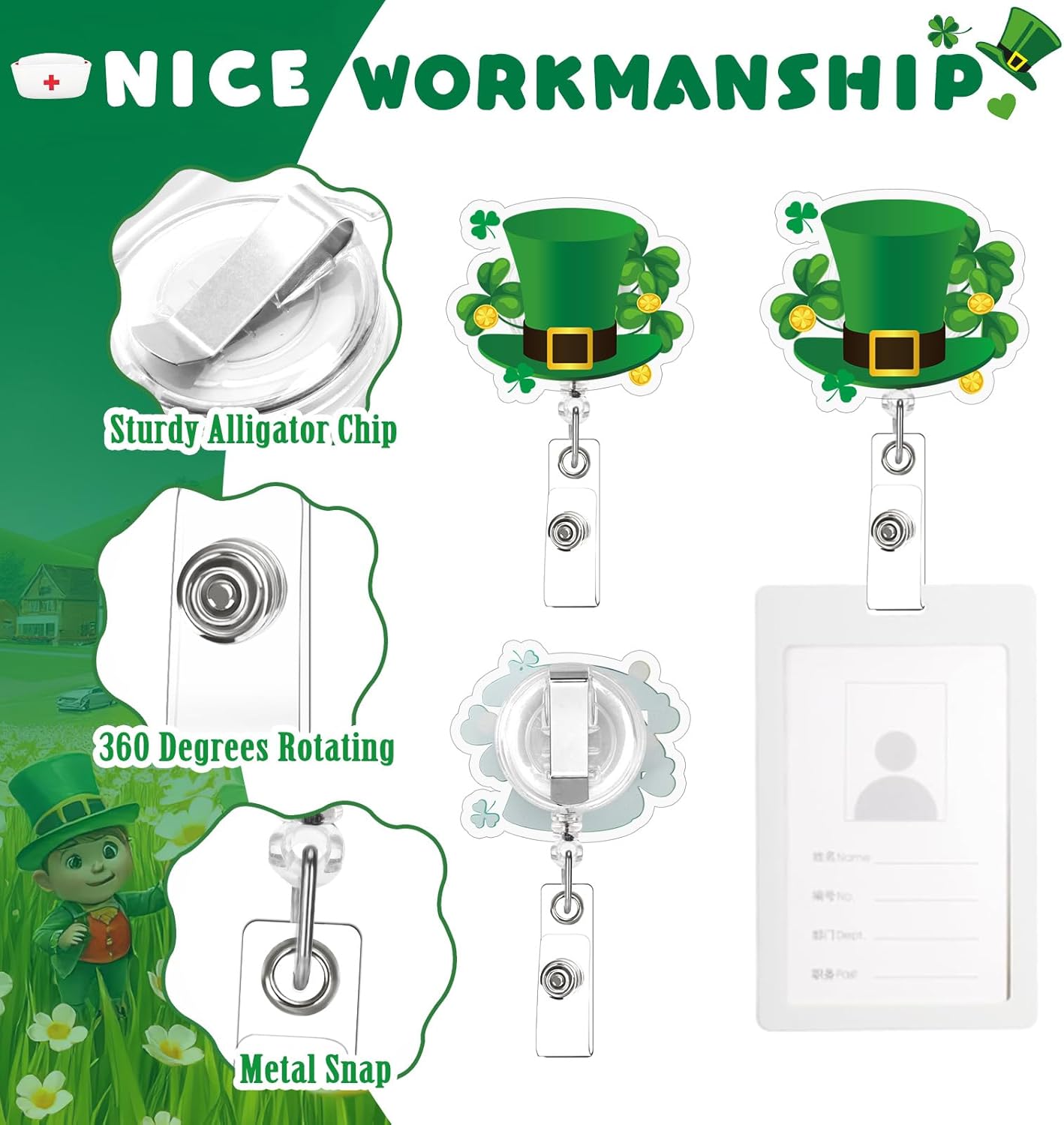 STTR Badge Reel Seasonal Nurse Designs