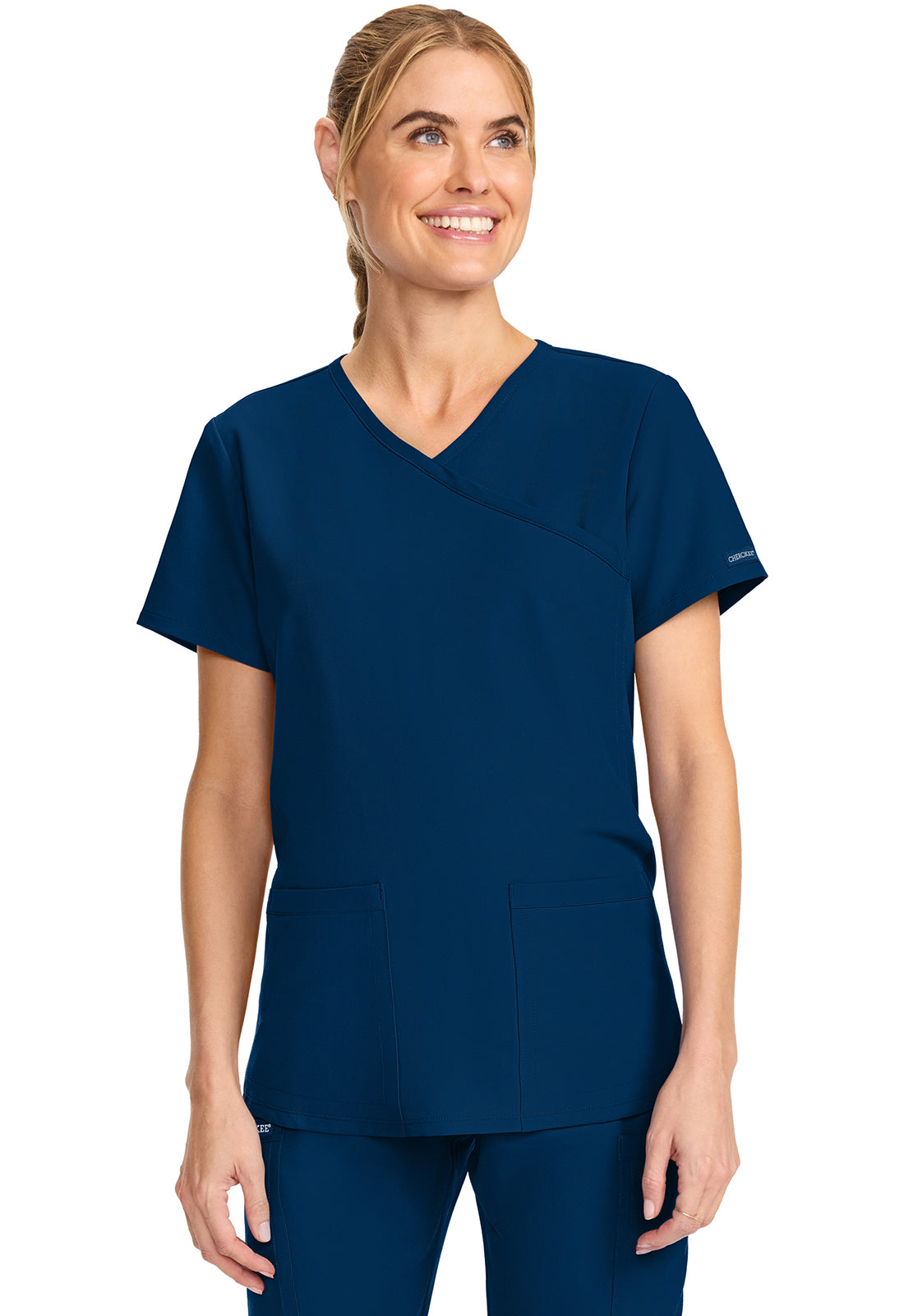 Cherokee Originals Ultra CK701A Maternity Mock Wrap Top – Scrubs
