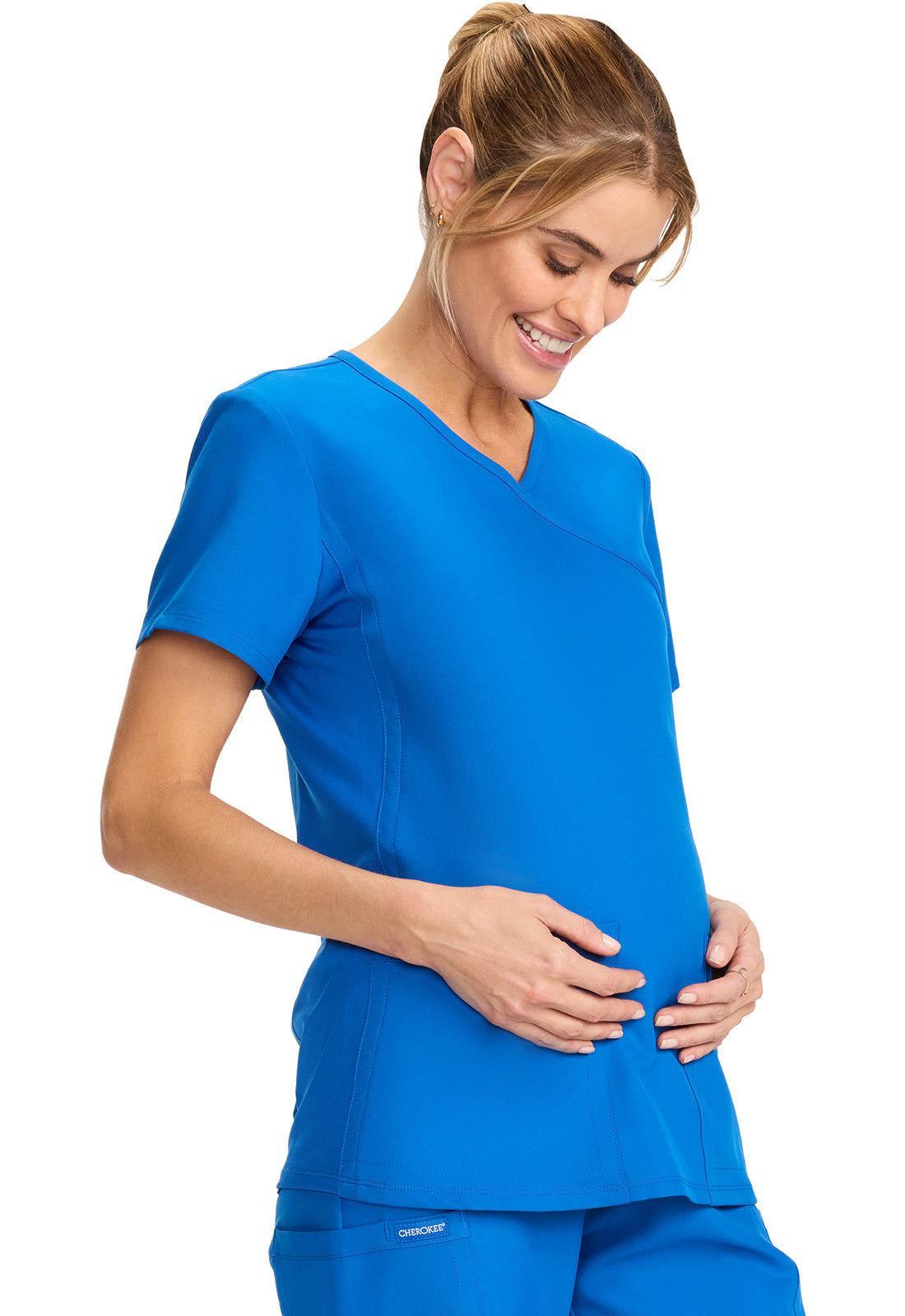 Cherokee Originals Ultra CK701A Maternity Mock Wrap Top – Scrubs to The ...