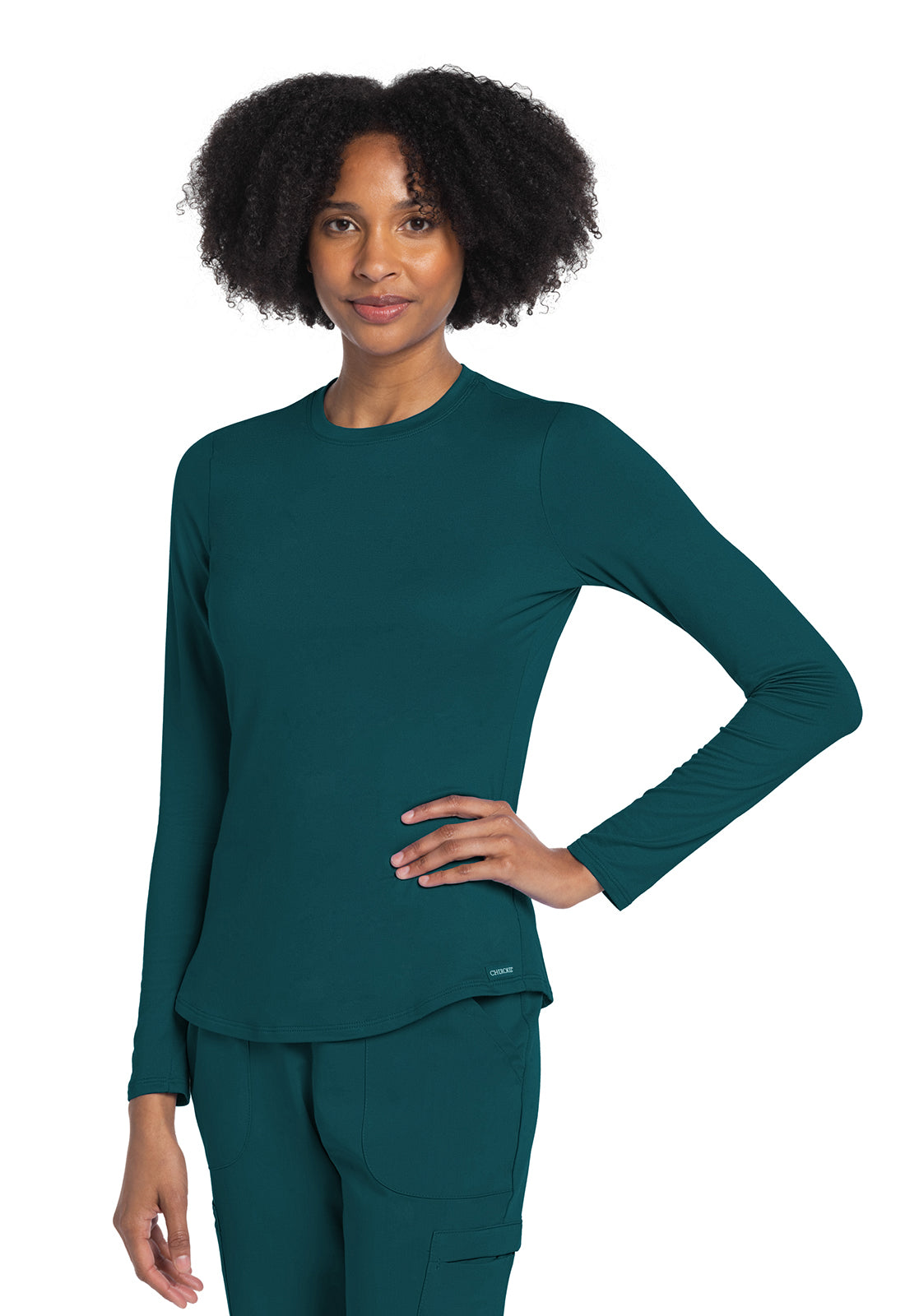 Cherokee Basics CK773 Women Long Sleeve Knit Tee – Scrubs to The