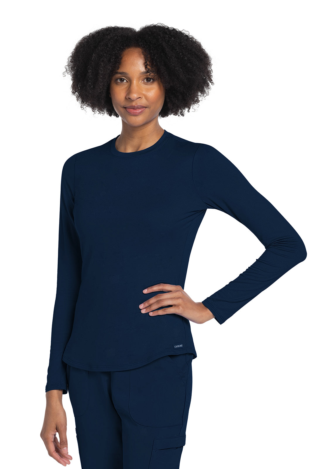 Cherokee Basics CK773 Women Long Sleeve Knit Tee – Scrubs to The