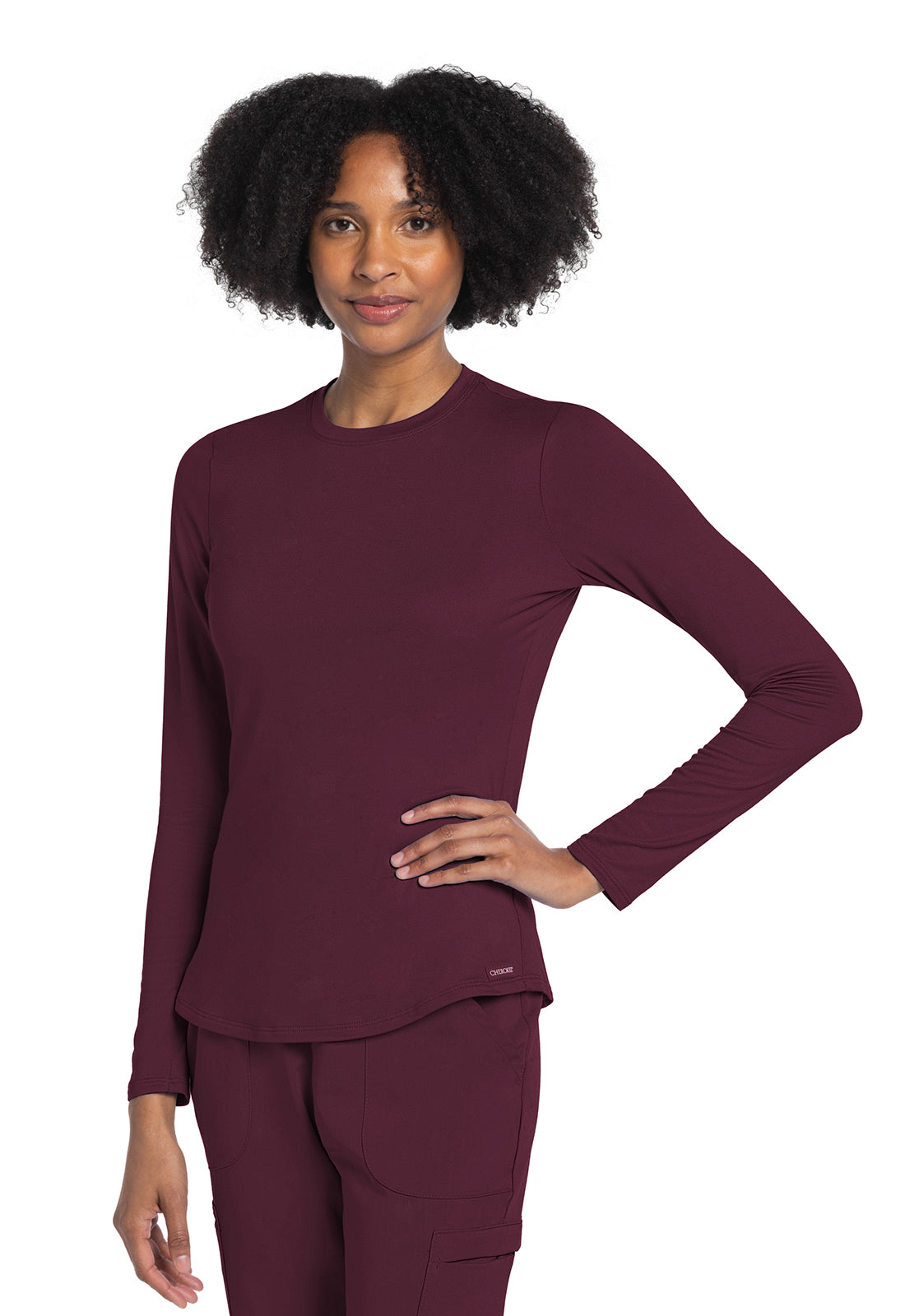 Cherokee Basics CK773 Women Long Sleeve Knit Tee – Scrubs to The