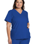 Cherokee CK953A V-Neck Women Top