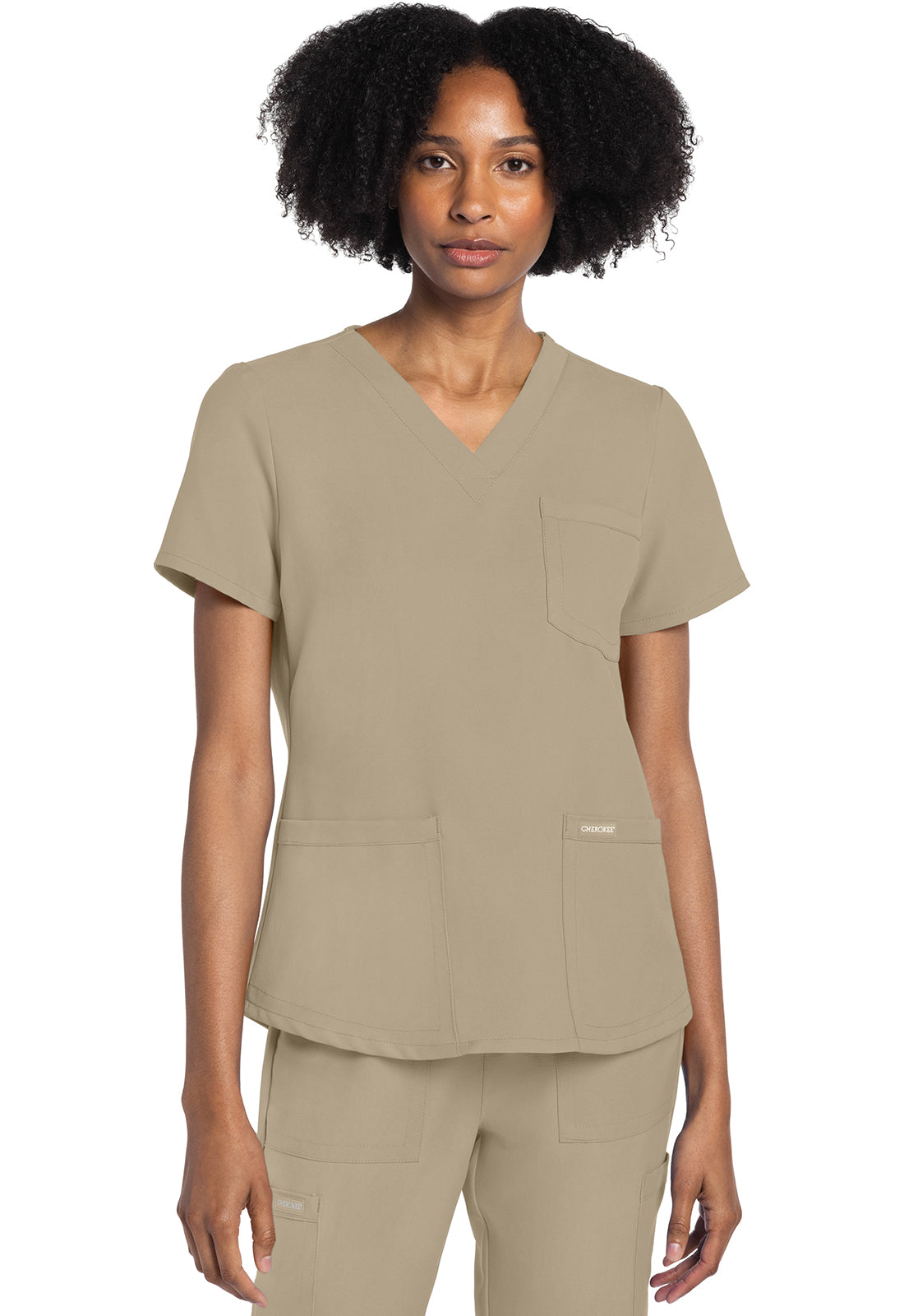 Cherokee Originals Ultra CK961A Women V-Neck Top