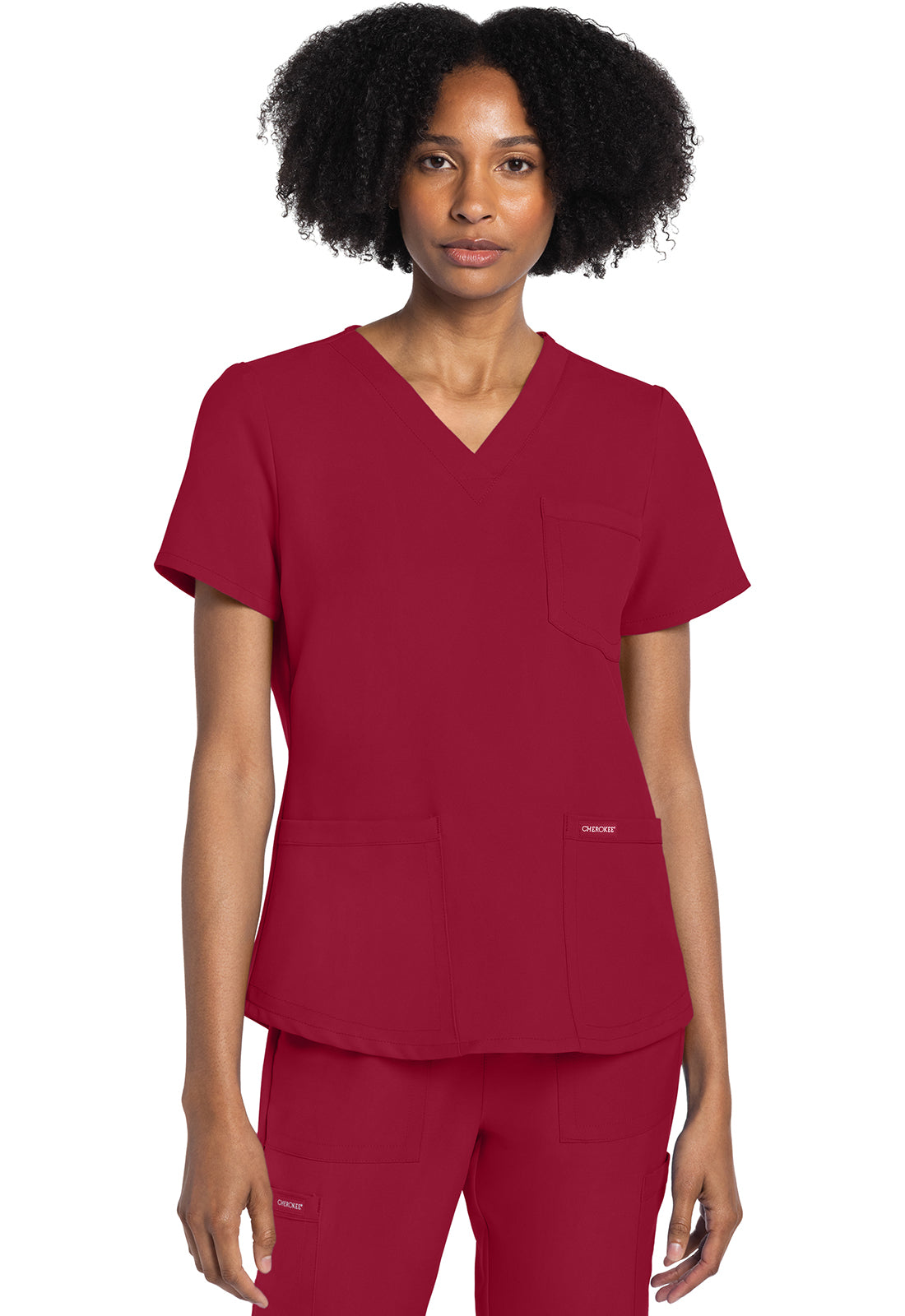 Cherokee Originals Ultra CK961A Women V-Neck Top