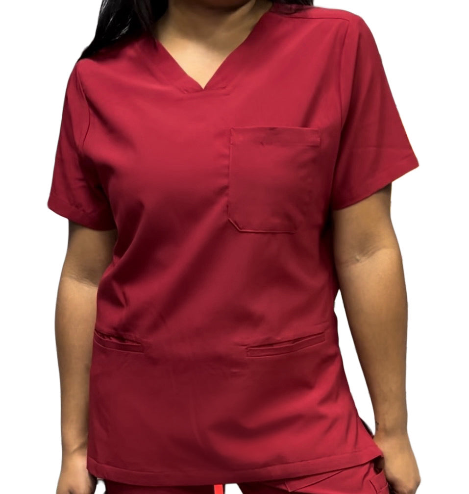 Excel 120 Stretch V-Neck Top