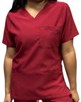 Excel 120 Stretch V-Neck Top