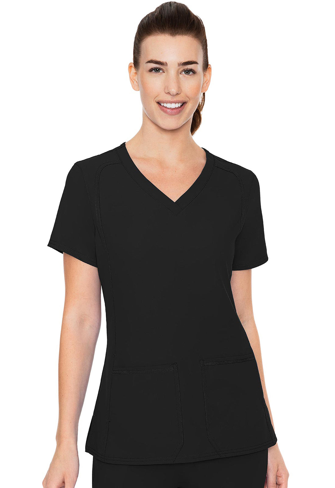 MedCouture Insight MC2468 Women 4-PKT V-Neck Top – Scrubs to The