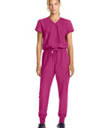 Cherokee MC510 Med Couture Women Zip Front Jumpsuit