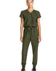 Cherokee MC510 Med Couture Women Zip Front Jumpsuit