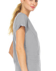 MediChic MI4123 Mini Women's 4-Pocket Mock Wrap Top