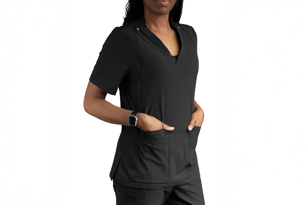 Mommy Scrubs Pump-Friendly Scrub Top