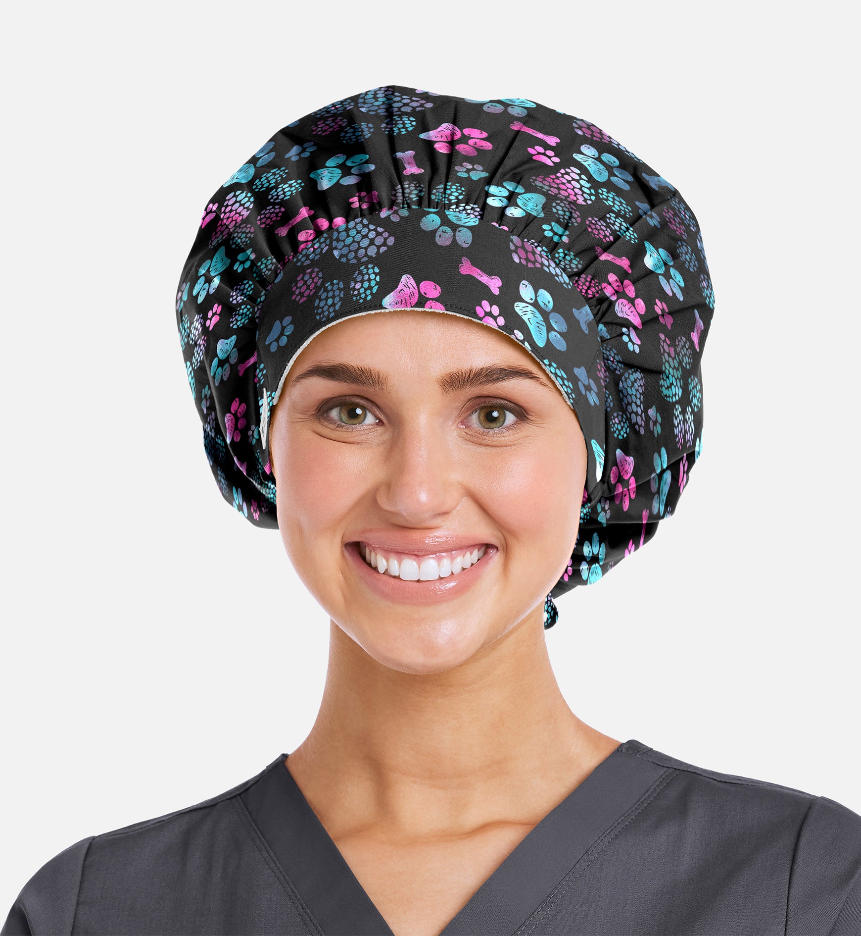 Printed Unisex Bouffant Cap
