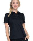 Cherokee WW698 Revolution Women Snap Front Polo Top